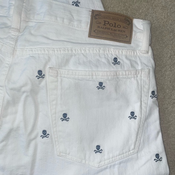 RALPH LAUREN/POLO Hampton relaxed SKULL & COSSBOW pattern jean ~ - Picture 6 of 9